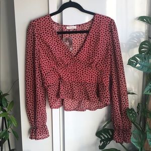 Brand new! NRFB pink printed top!